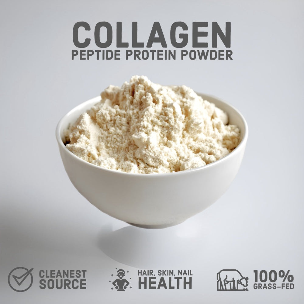 100% Grass Fed Collagen Peptide Protein Powder - Support for Gut, Skin, Eyes and Nails