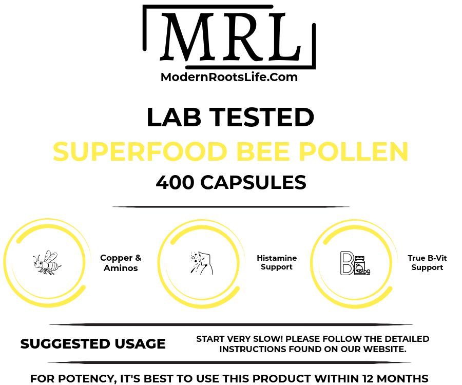 
                  
                    Bee Pollen Granules, Powder or Capsules - Copper, B-Vitamins and Amino Acids
                  
                