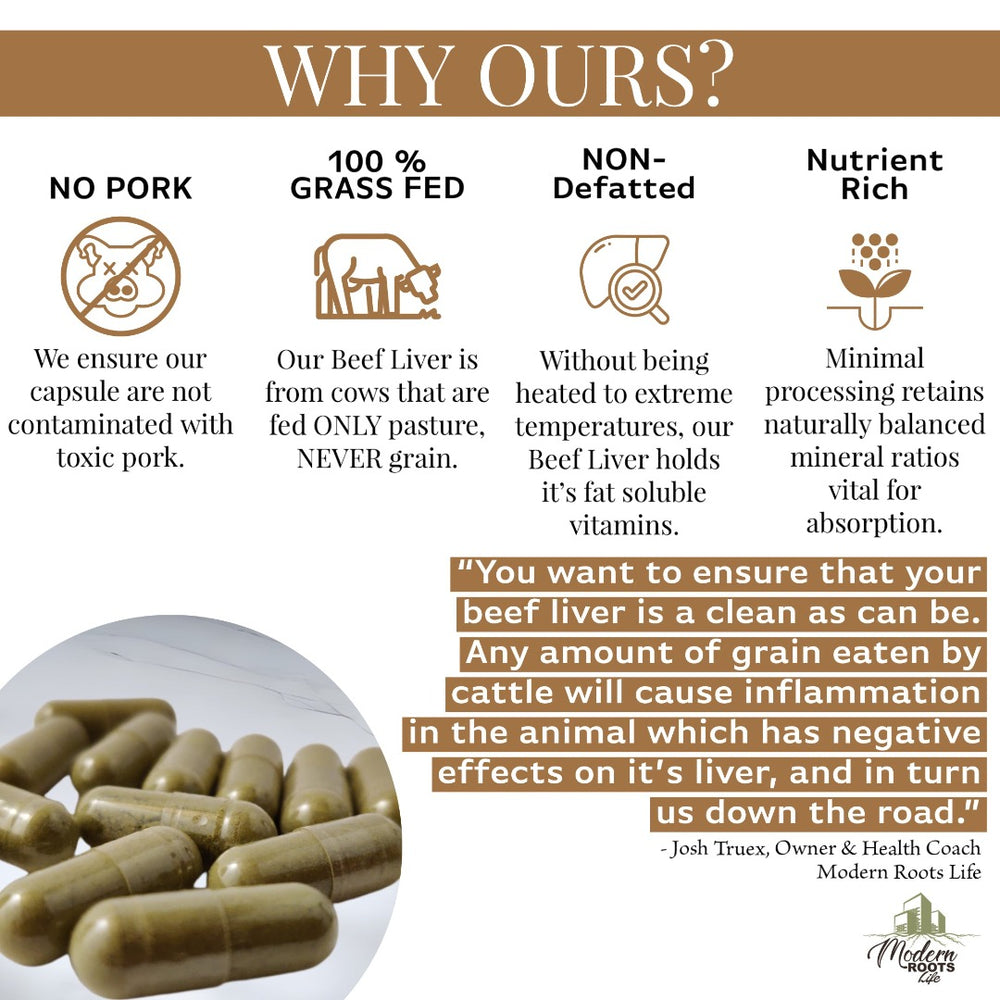 100% Grass Fed Argentinian Beef Liver Capsules AND Powder - Lab Tested and Pure