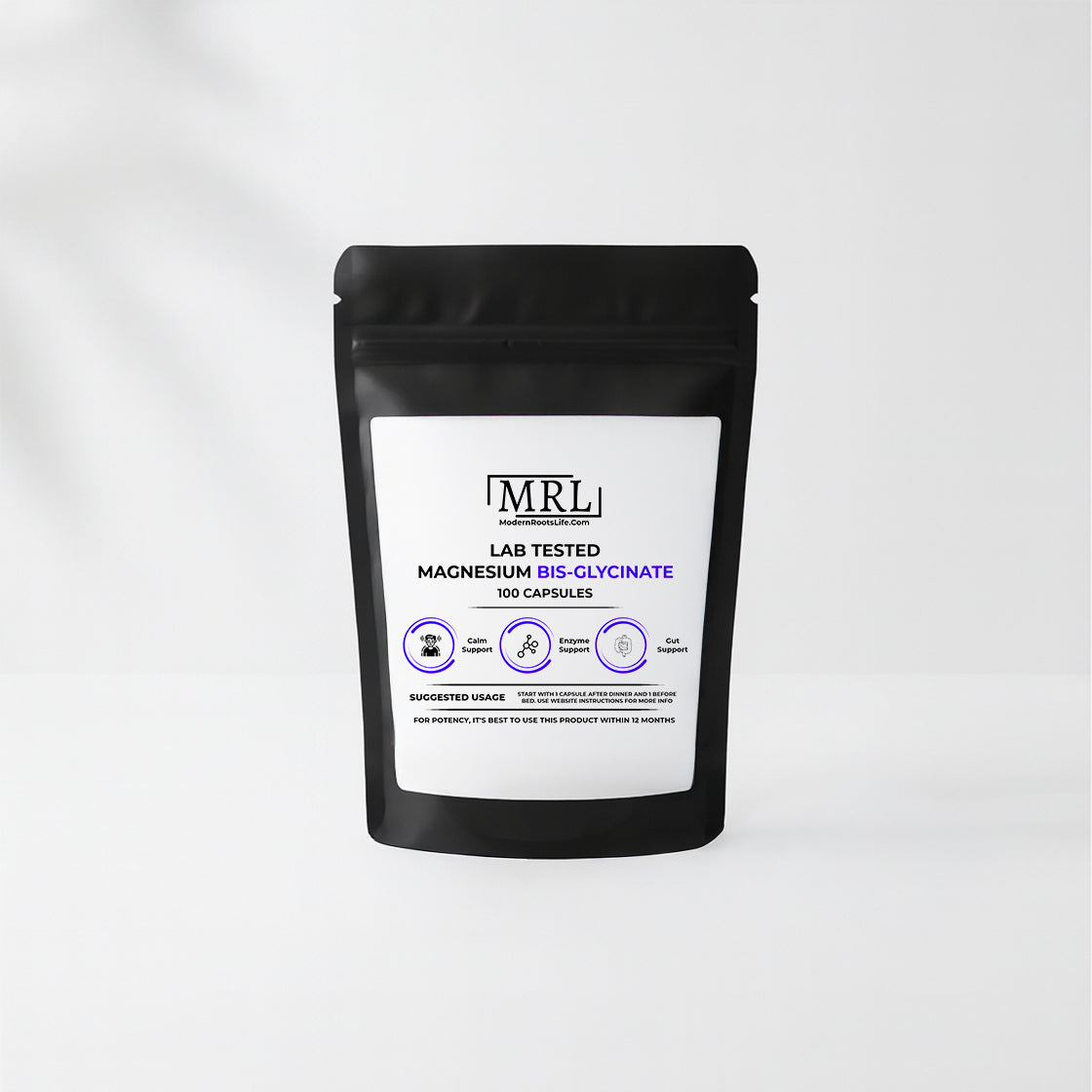 
                  
                    Magnesium Bis-Glycinate - For Calming and Sleep - Lab Tested and Pure
                  
                