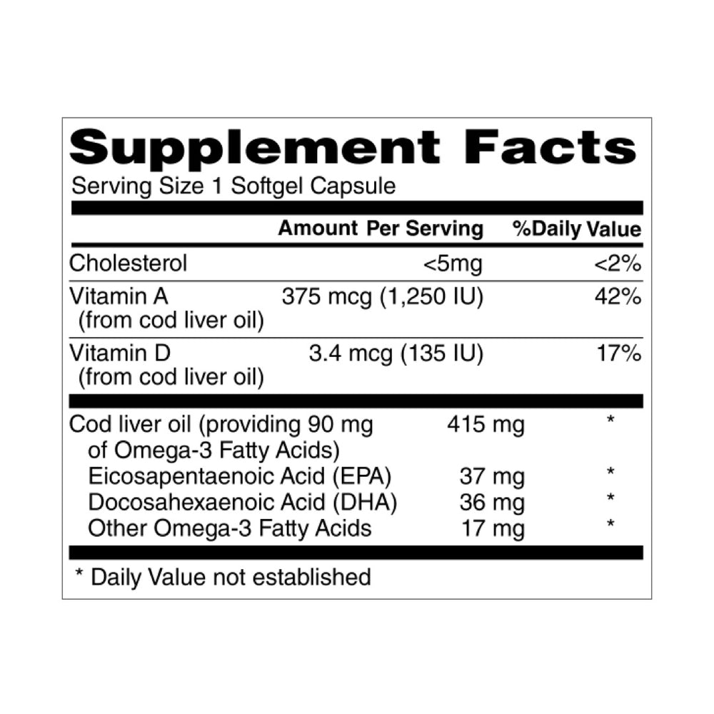 Morley's Cod Liver IQ Capsules - REAL Vitamin A & D