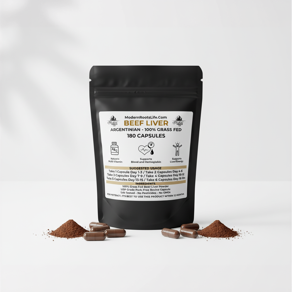 100% Grass Fed Argentinian Beef Liver Capsules AND Powder - Lab Tested and Pure