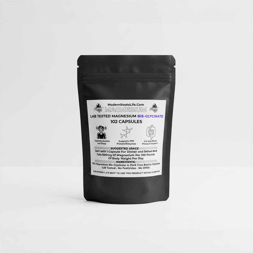 Magnesium Bis-Glycinate - For Calming and Sleep - Lab Tested and Pure
