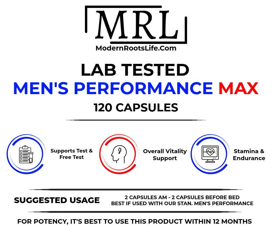 
                  
                    Men’s Performance MAX & Testosterone Wellness – Lab Tested
                  
                