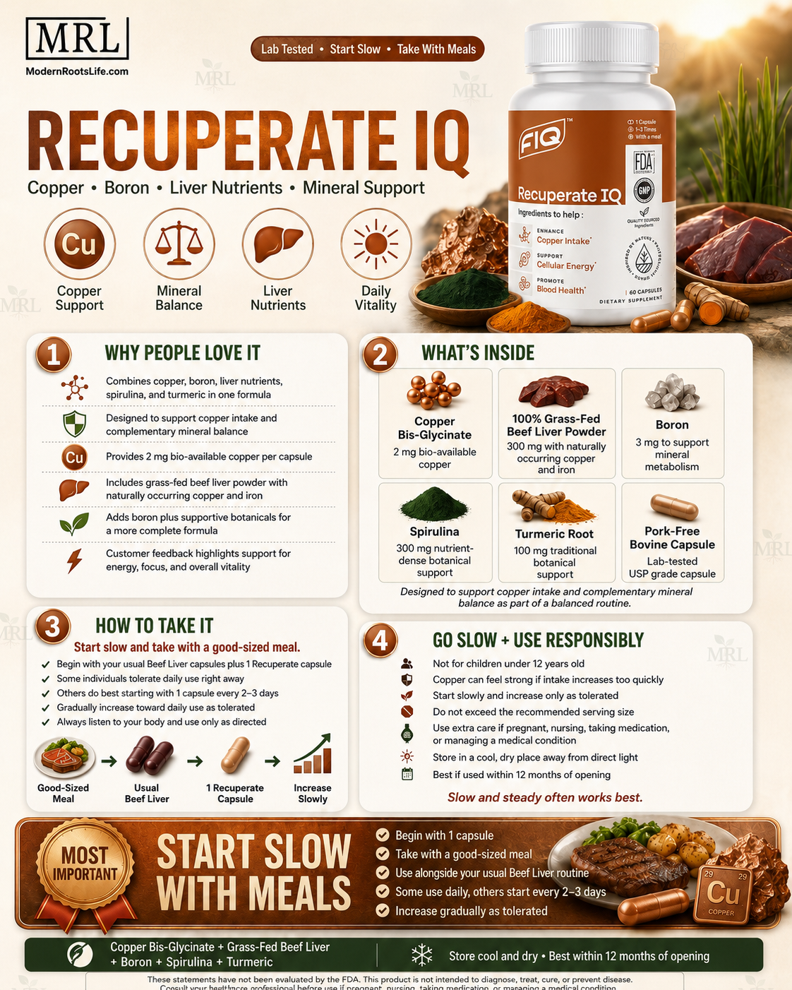 Morley's Recuperate IQ - Copper and Boron – Modern Roots Life