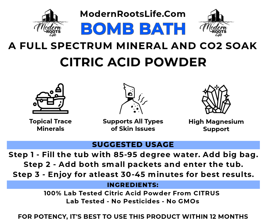 One BOMB Bath - Full Spectrum Minerals, Dead Sea Salts, and Co2 Bath