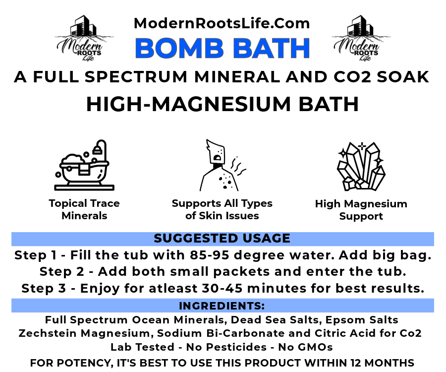 One BOMB Bath - Full Spectrum Minerals, Dead Sea Salts, and Co2 Bath
