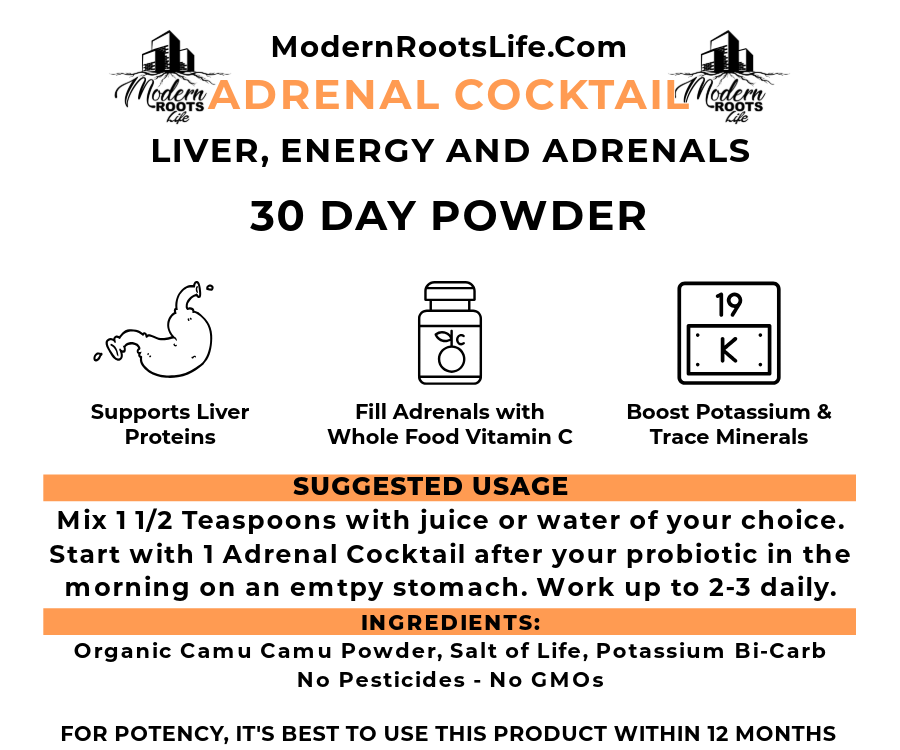 Adrenal Cocktail Powder and Capsules - Energy, Adrenal and Cortisol Support
