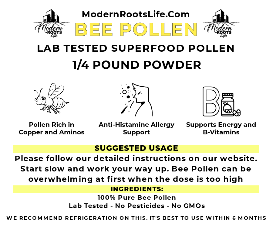 Bee Pollen Granules, Powder or Capsules - Copper, B-Vitamins and Amino Acids