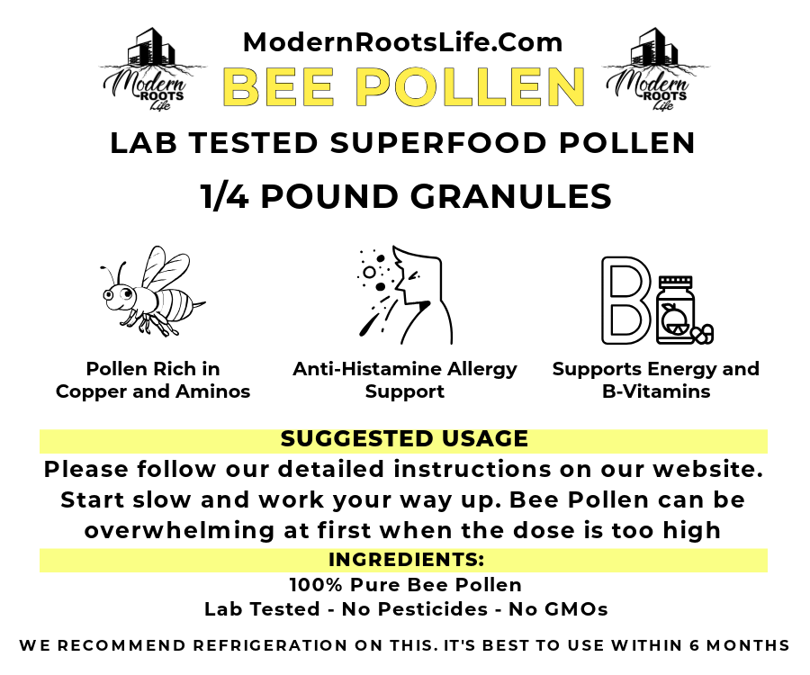 Bee Pollen Granules, Powder or Capsules - Copper, B-Vitamins and Amino Acids